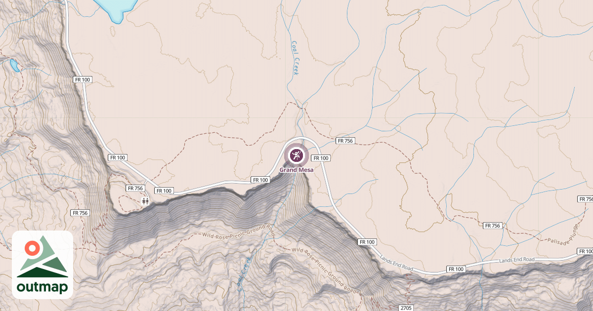 Map of Grand Mesa