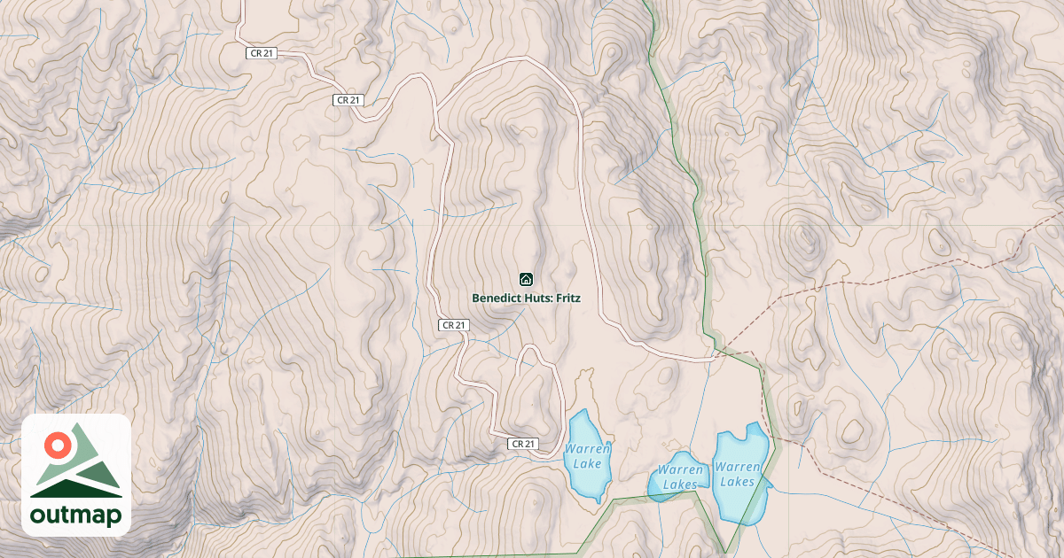 Map of Benedict Huts: Fabi