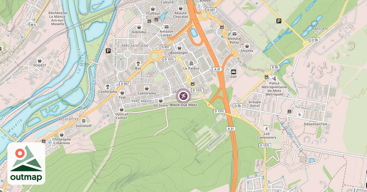 Map of Block'Out Metz