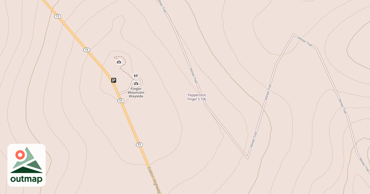 Map of Peppermint Finger