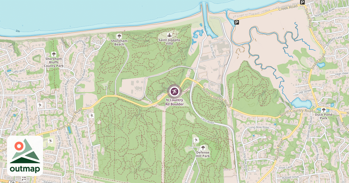 Map of N Country Rd Boulder