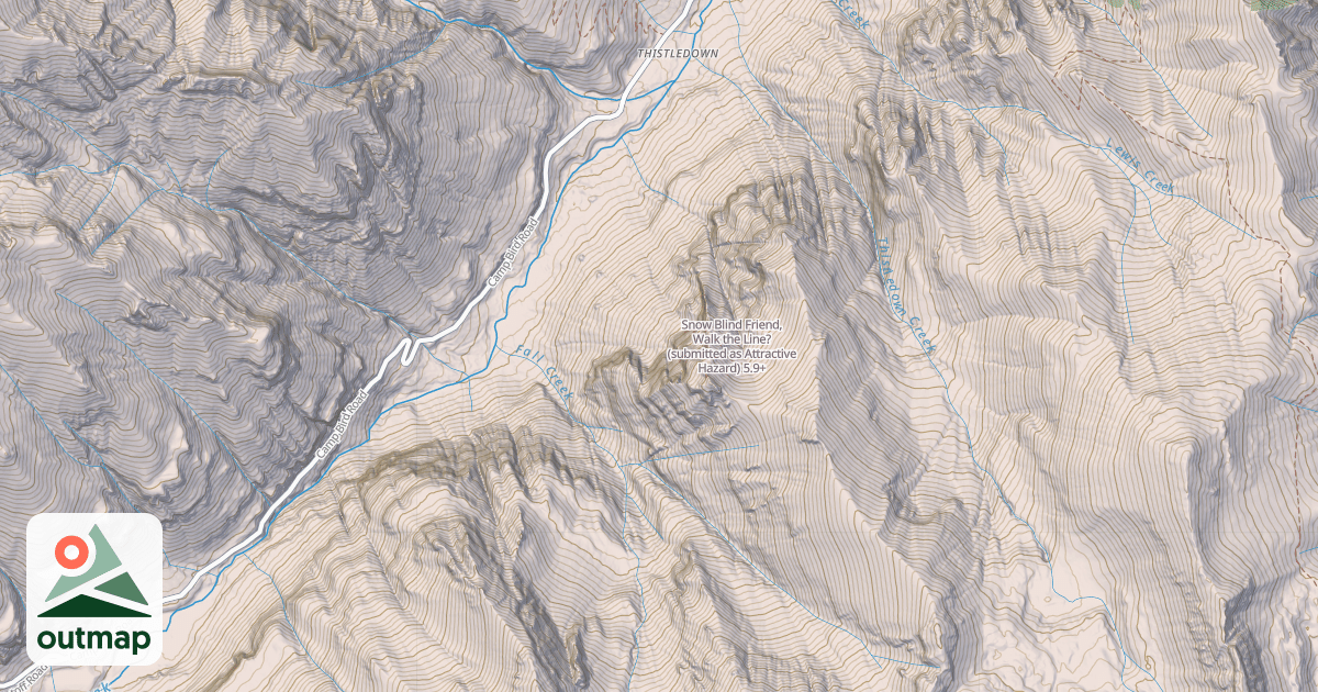 Map of Snow Blind Friend, Walk the Line? (submitted as Attractive Hazard)