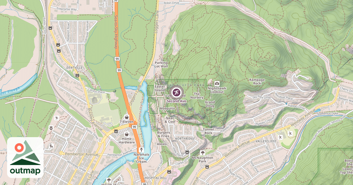 Map of Second Ave