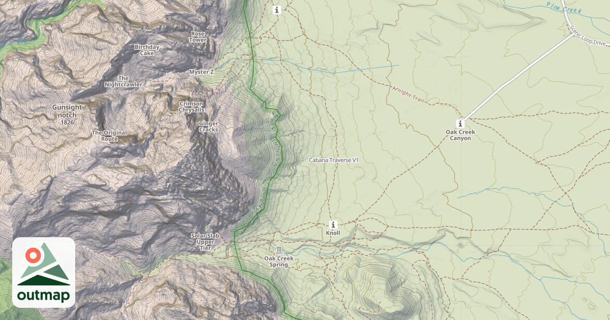 Map of Cabana Traverse