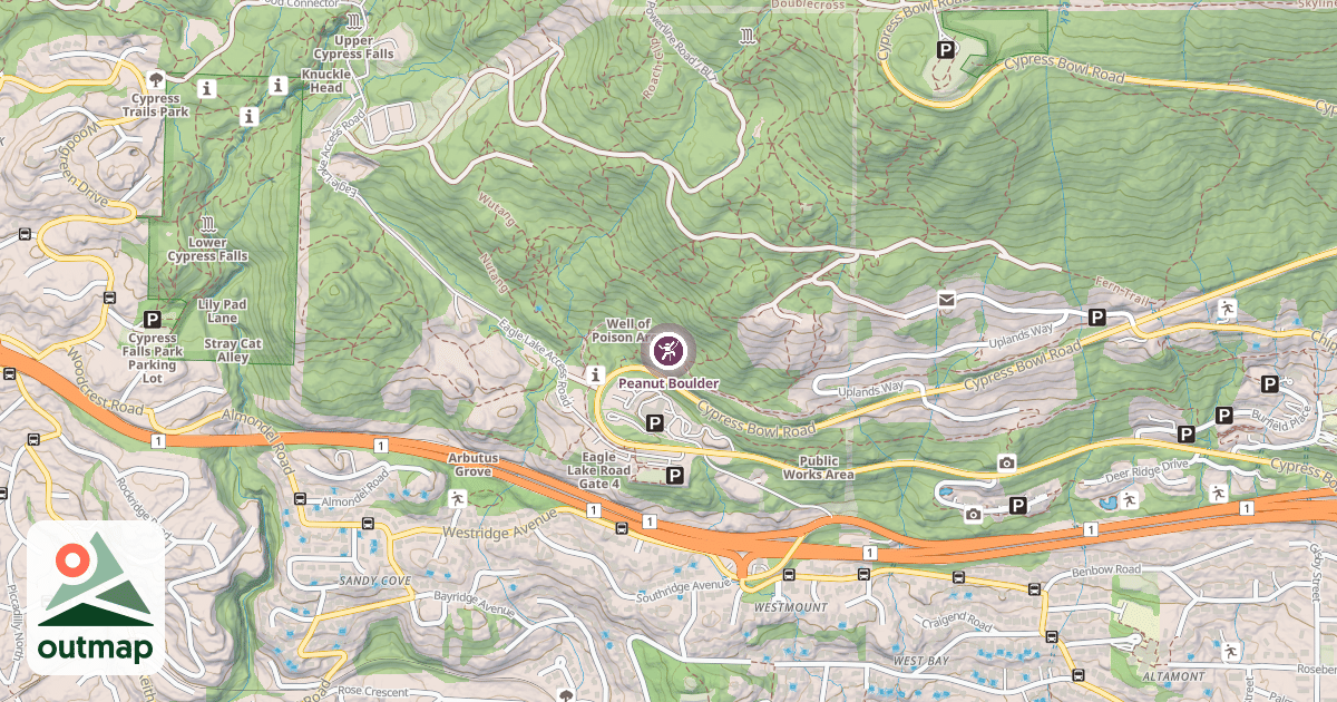 Map of Peanut Boulder