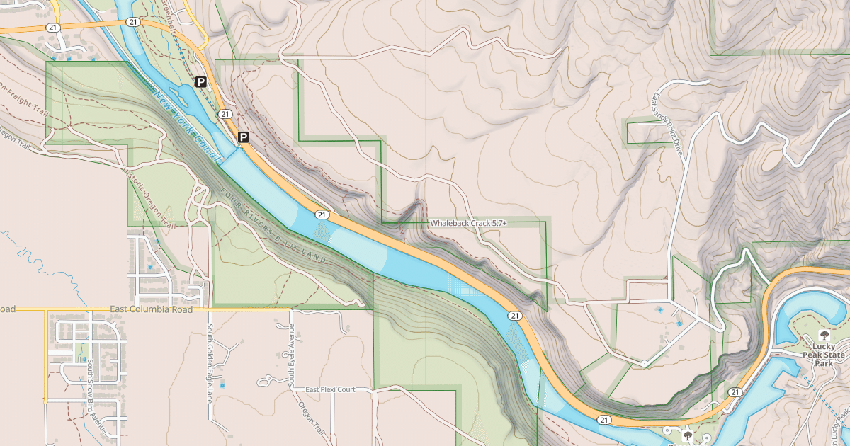 Map preview of Whaleback Crack