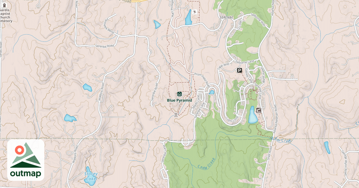 Map of Blue Pyramid