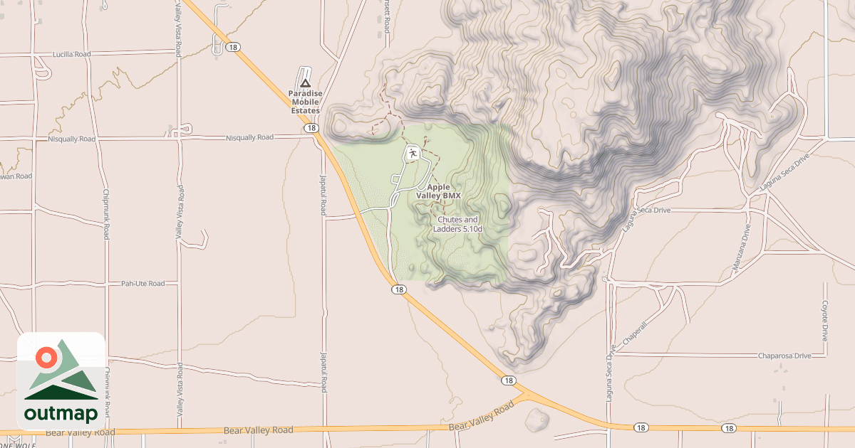 Map of Chutes and Ladders