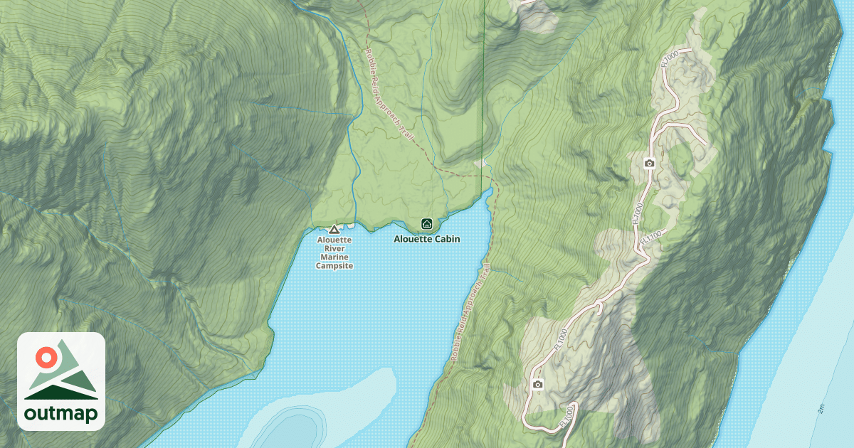 Map of Alouette Cabin
