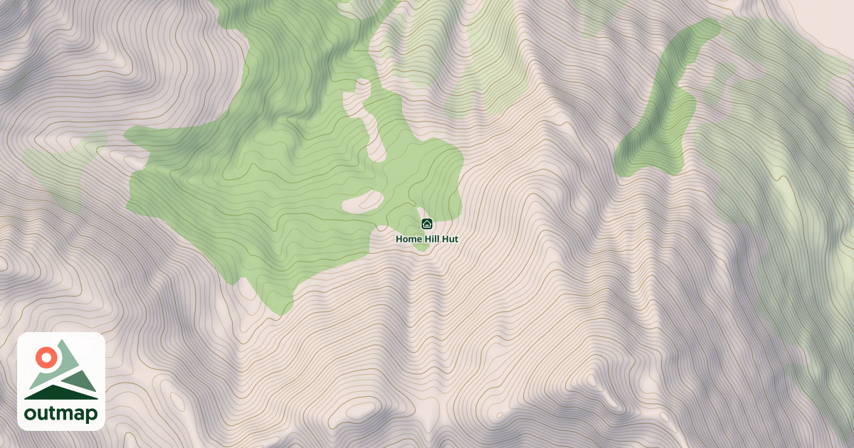 Map of Home Hill Hut