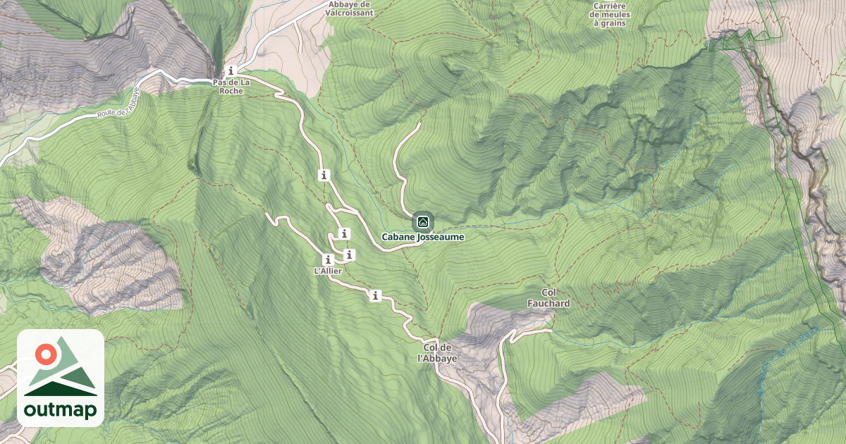 Map of Cabane Josseaume