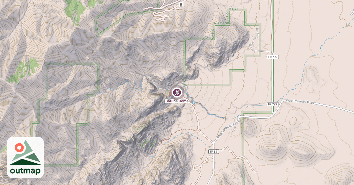 Map of Batline Dome