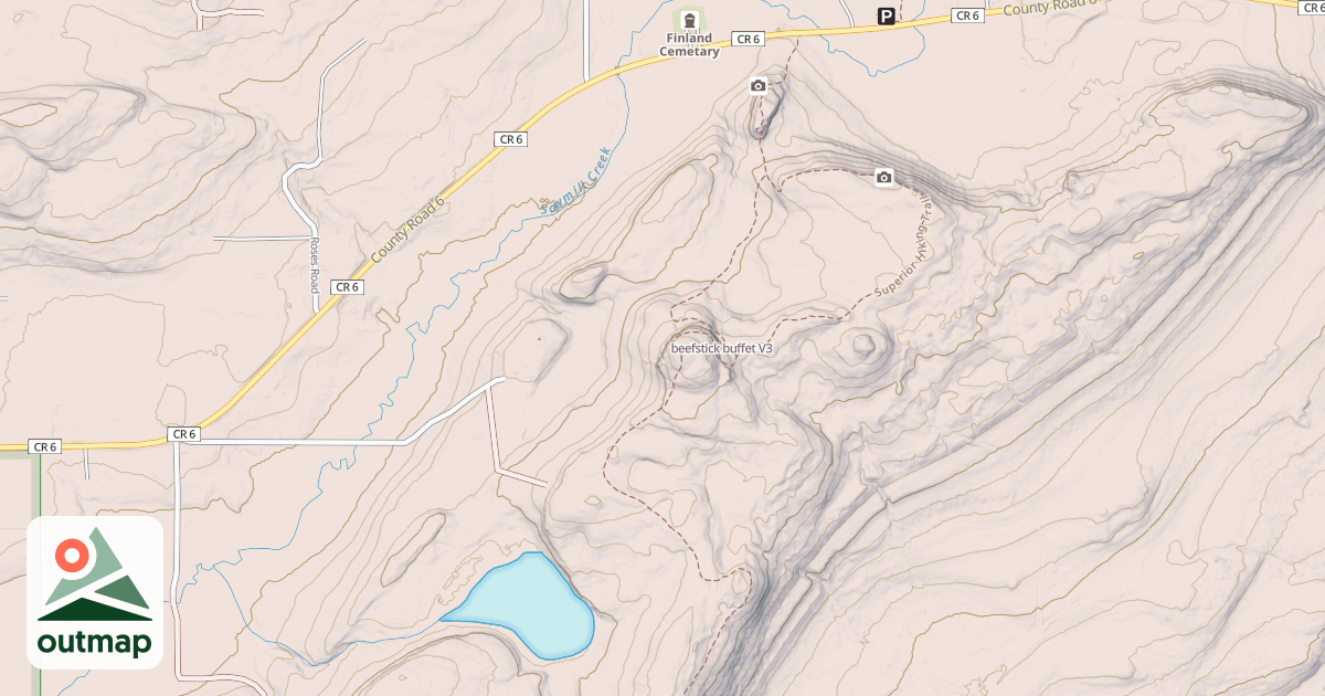 Map of beefstick buffet