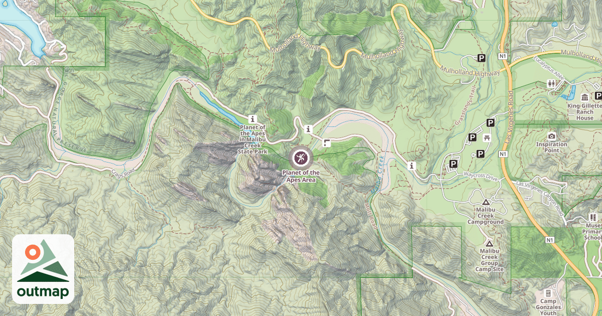 Map of Planet of the Apes Area