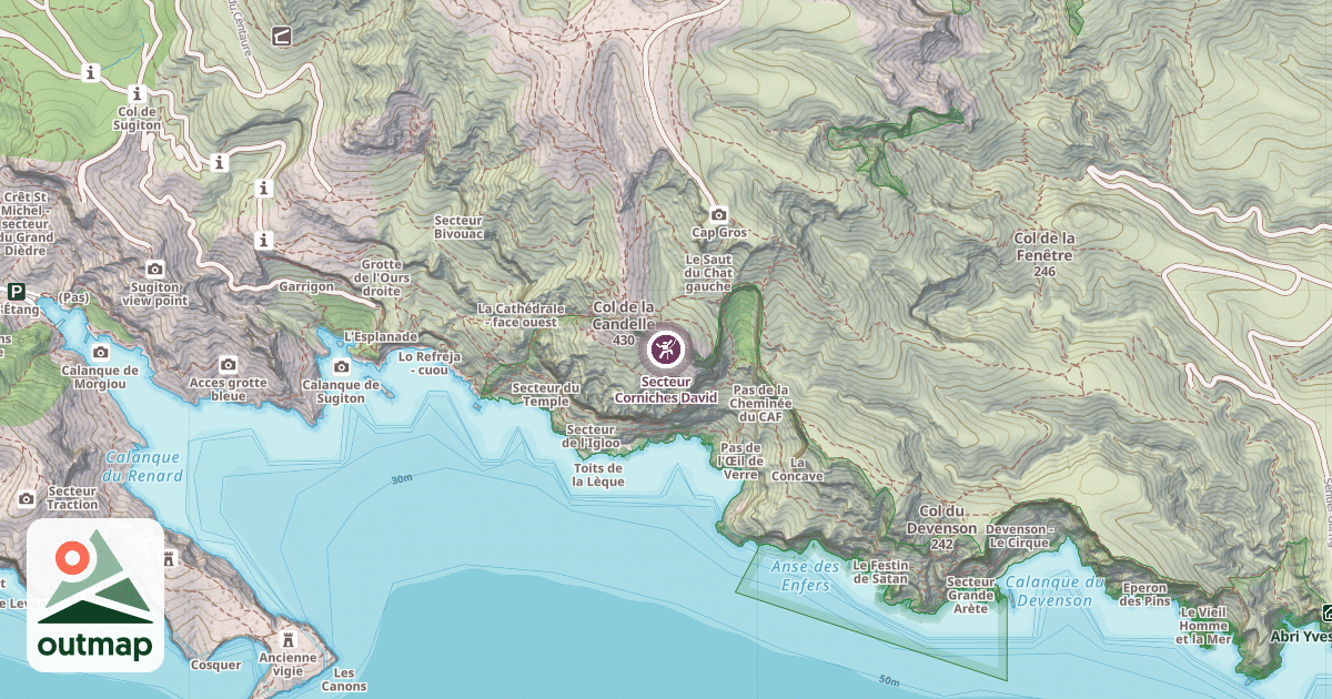 Map of Secteur Corniches David