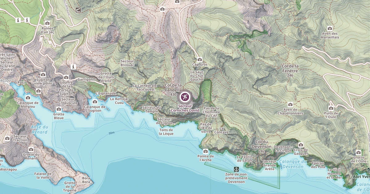 Map preview of Secteur Corniches David