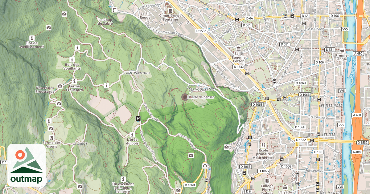 Map of Liberté de penser