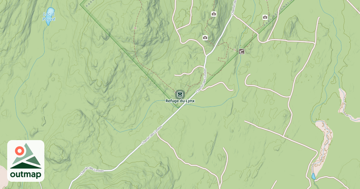 Map of Refuge du Lynx