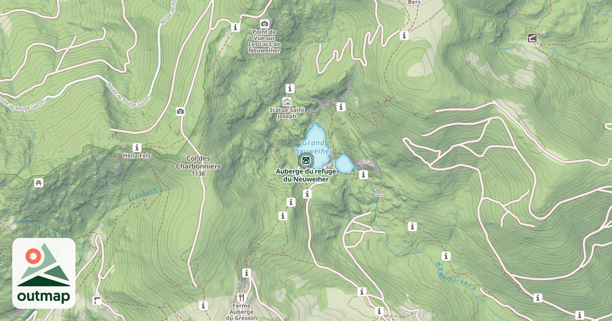 Map of Auberge du refuge du Neuweiher