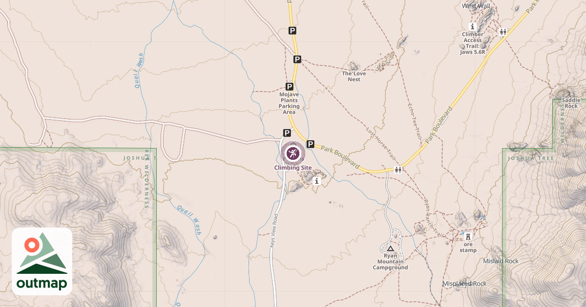 Map of Climbing Site
