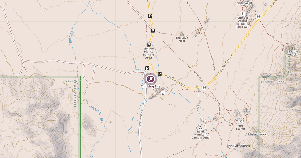 Map preview of Climbing Site