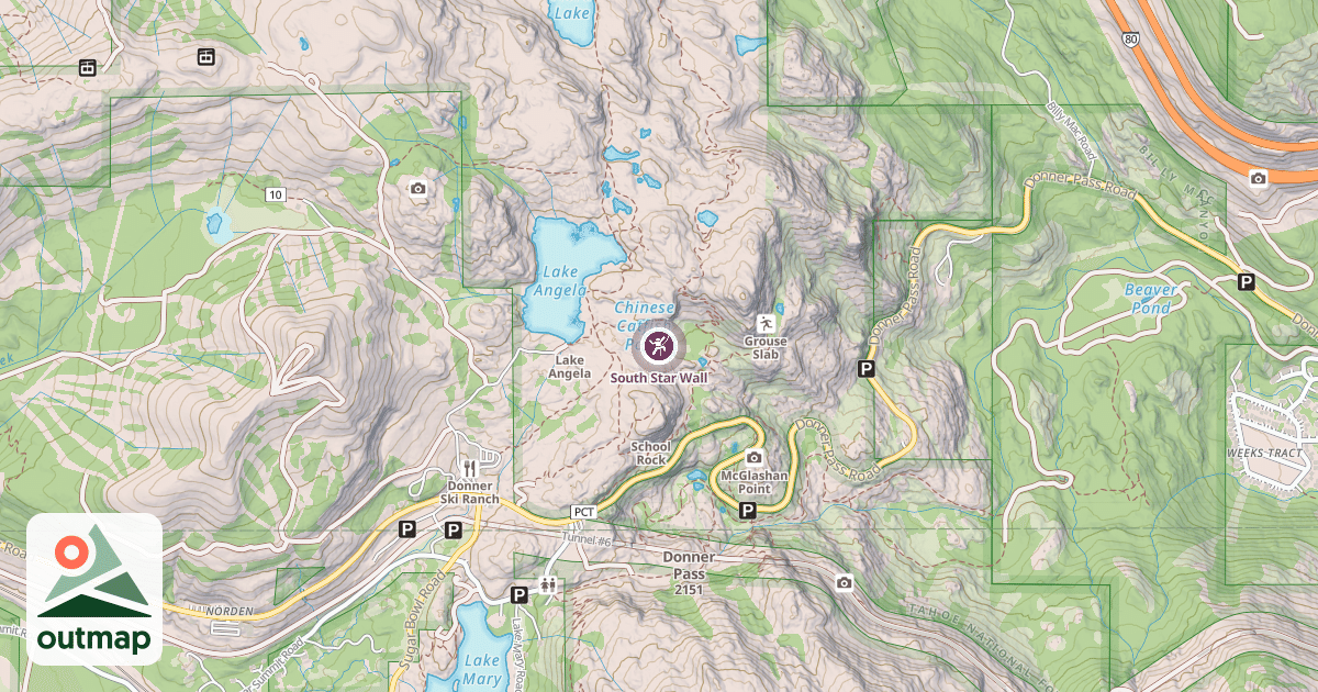 Map of South Star Wall