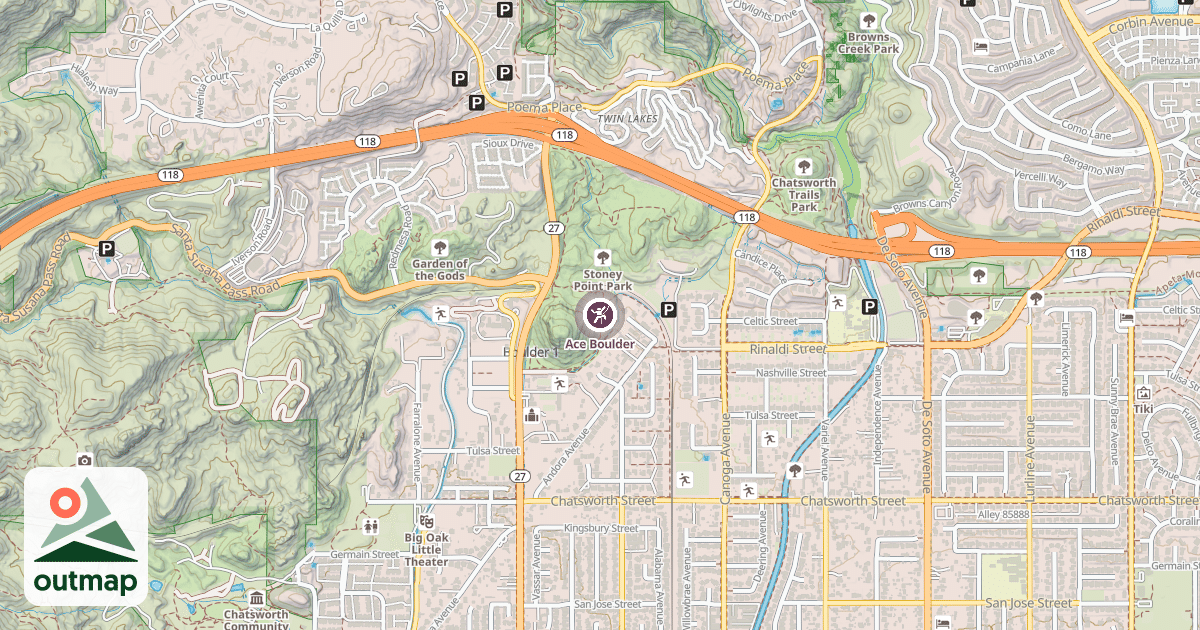 Map of Ace Boulder