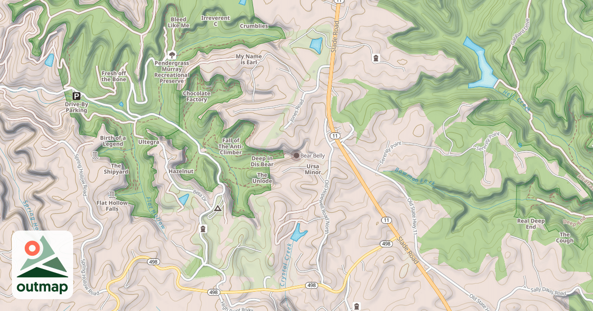 Map of Bear Belly