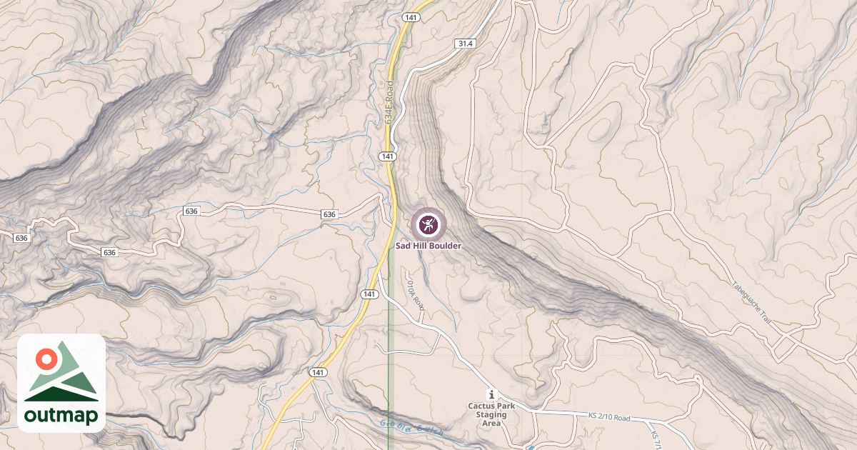 Map of Sad Hill Boulder