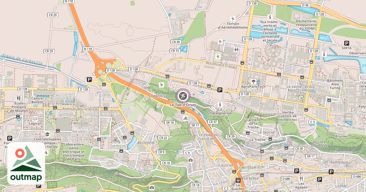 Map of Le Toit d'Orsay