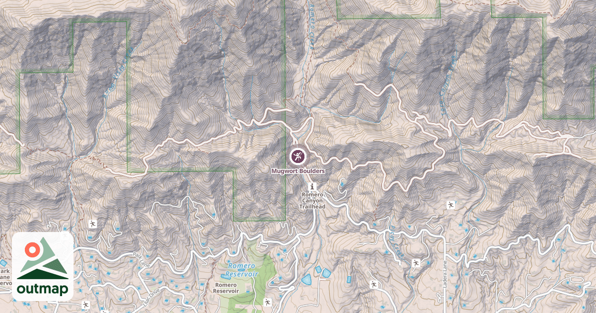Map of Mugwort Boulders