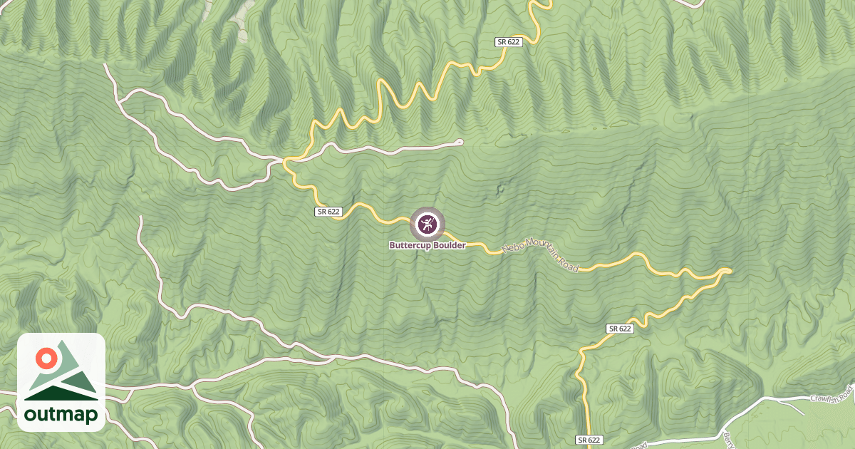 Map of Buttercup Boulder