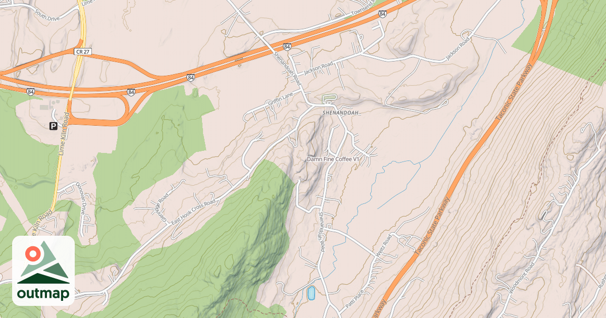 Map of Damn Fine Coffee