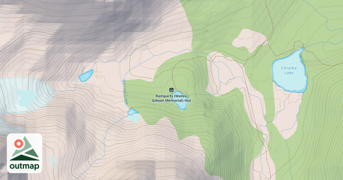 Map of Wates-Gibson Hut
