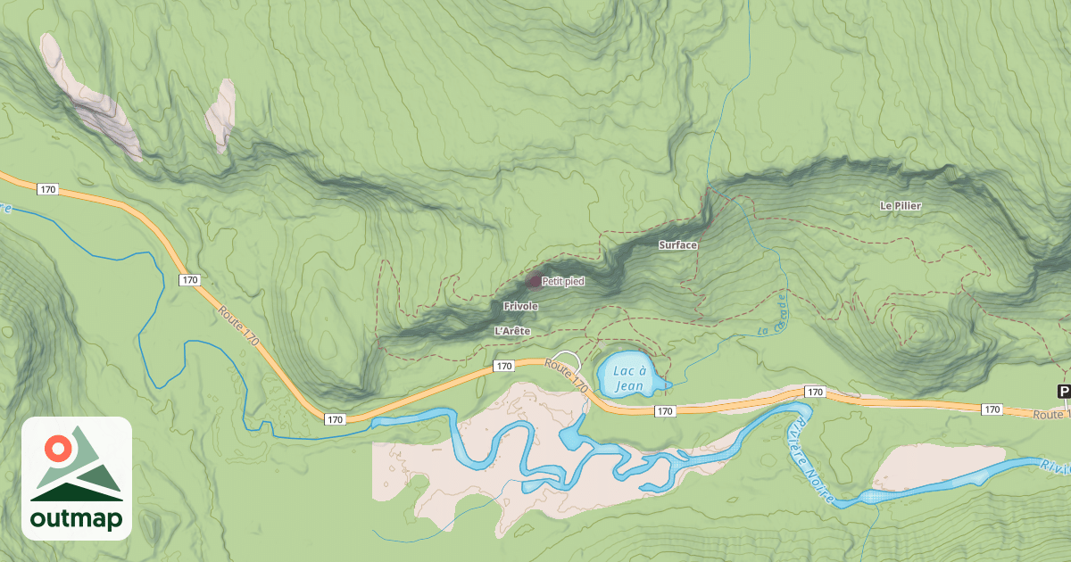 Map of Petit pied
