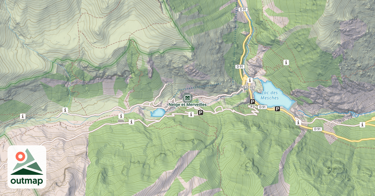 Map of Neige et Merveilles