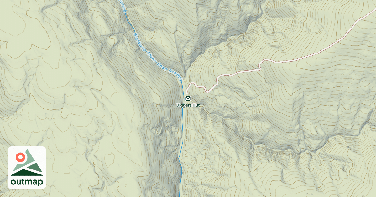 Map of Diggers Hut
