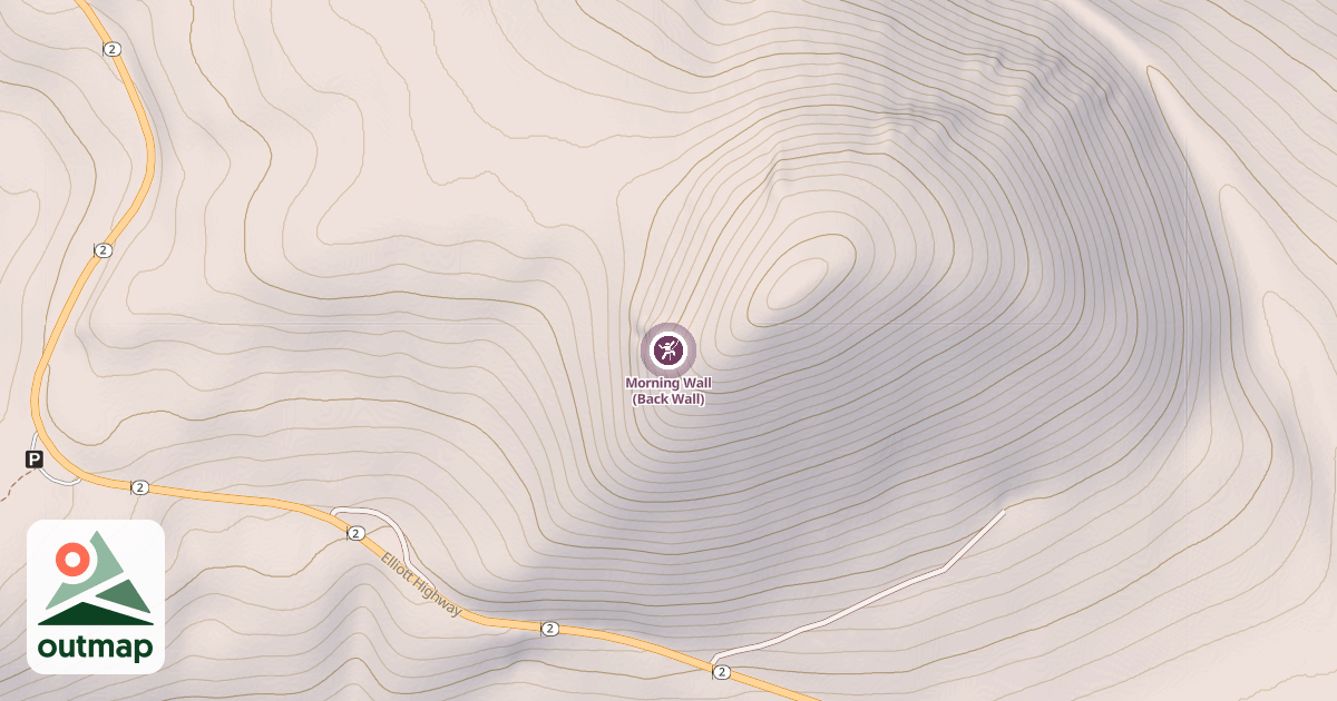 Map of Morning Wall (Back Wall)