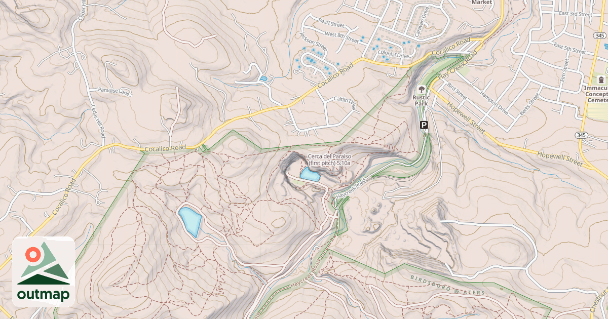 Map of Cerca del Paraiso (first pitch)