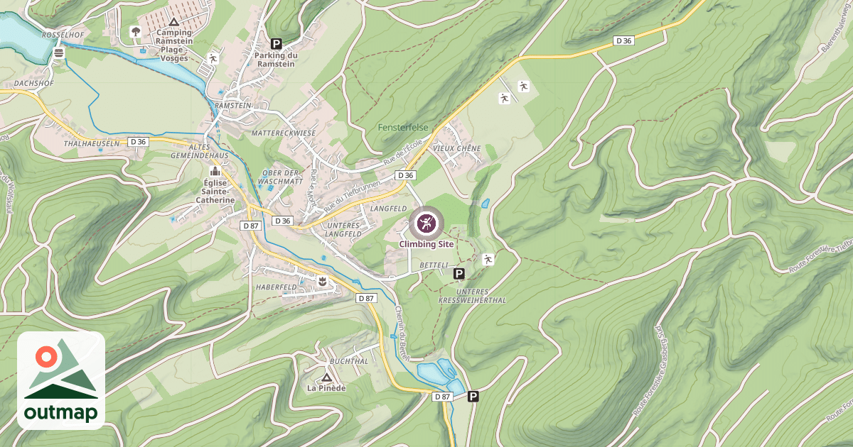 Map of Climbing Site