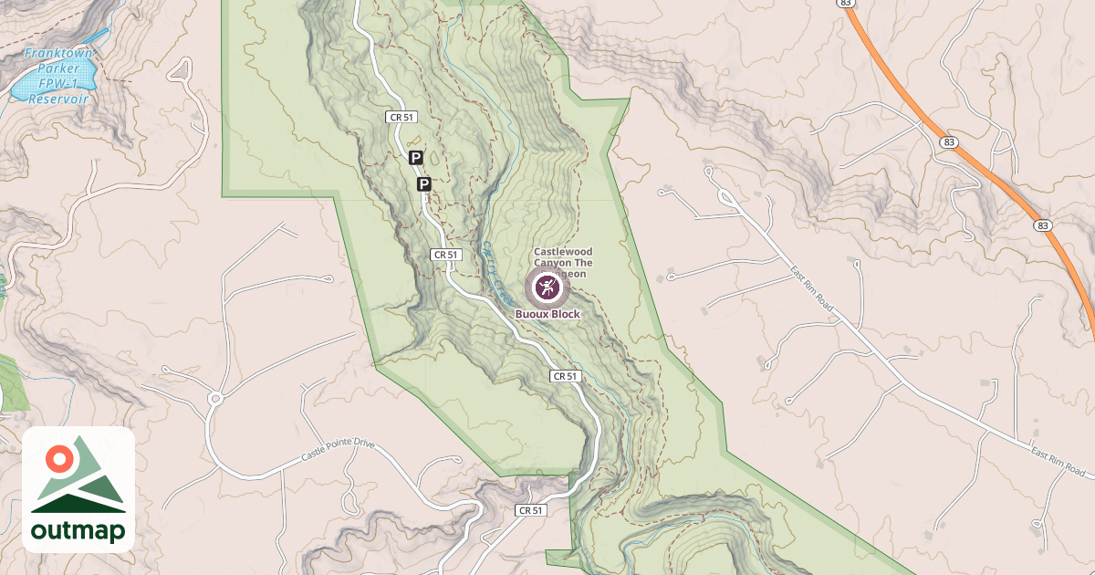 Map of Buoux Block