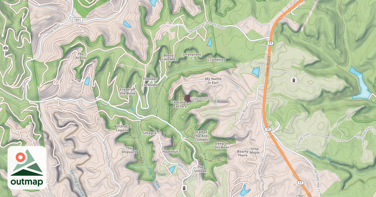 Map of Sugar Rush
