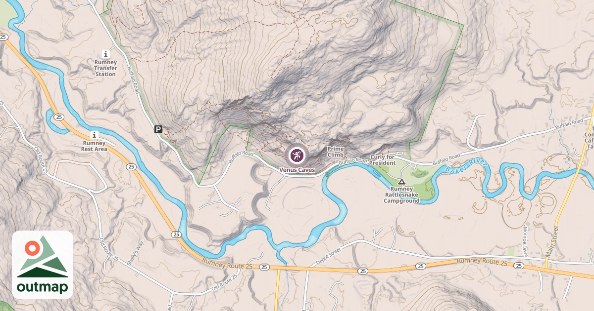 Map of Venus Caves