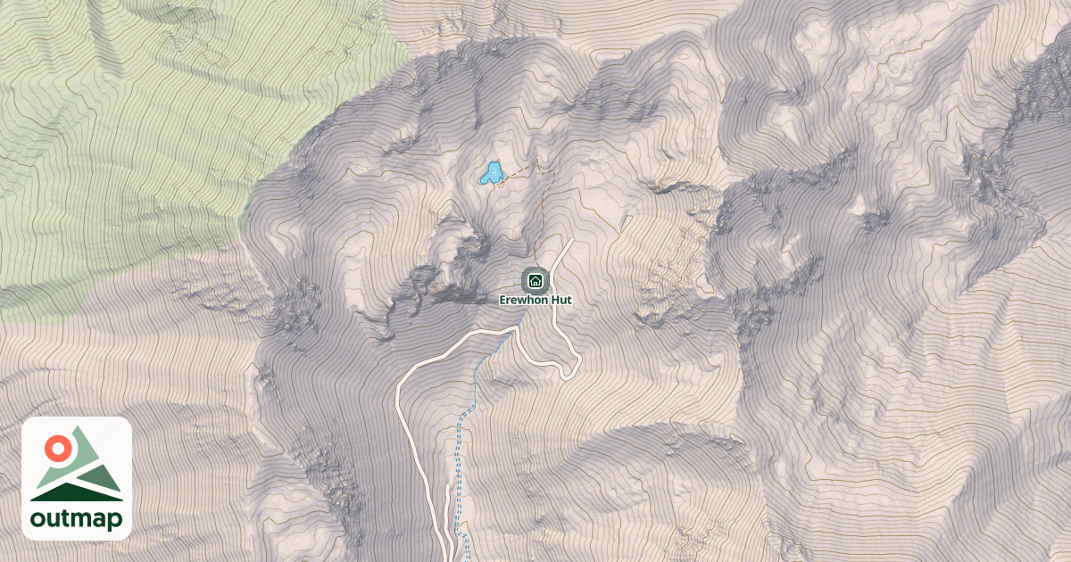 Map of Erewhon Hut