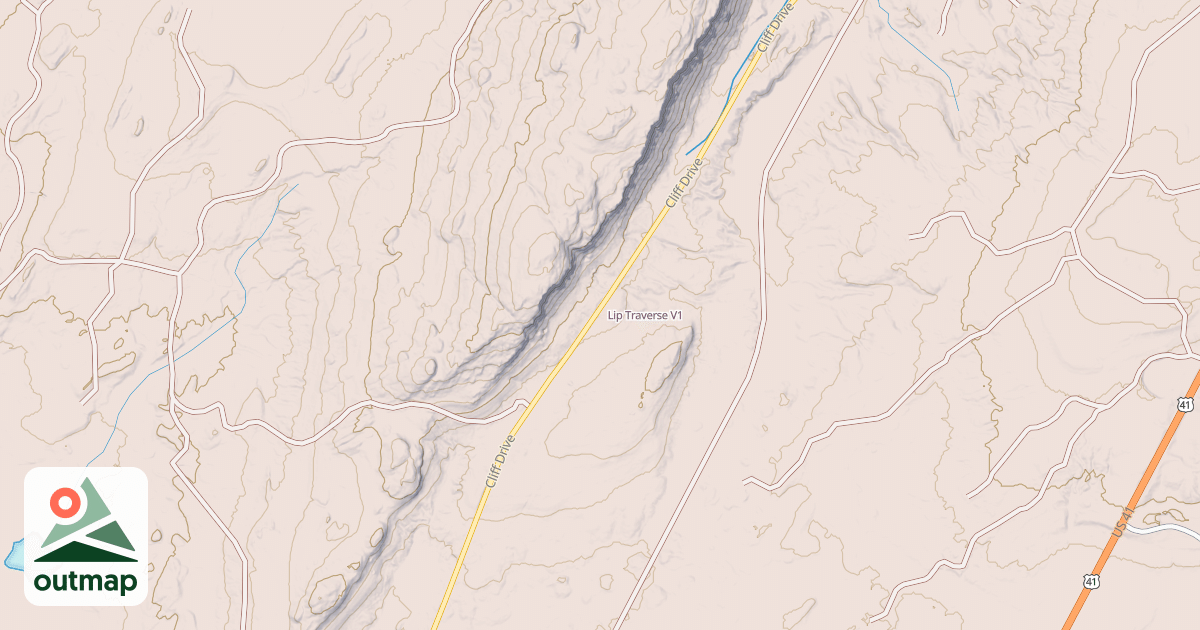 Map of Lip Traverse