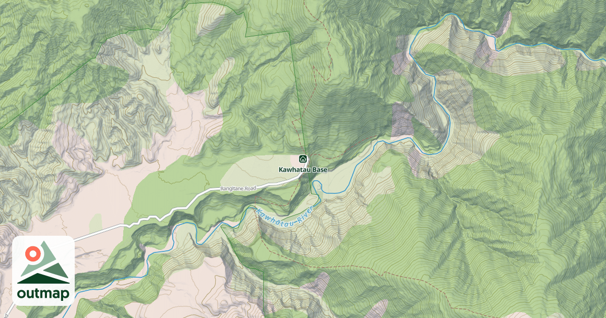 Map of Kawhatau Base