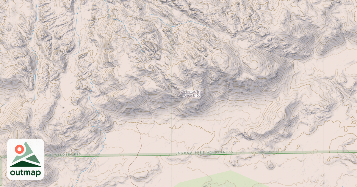Map of Christmas Tree Arete
