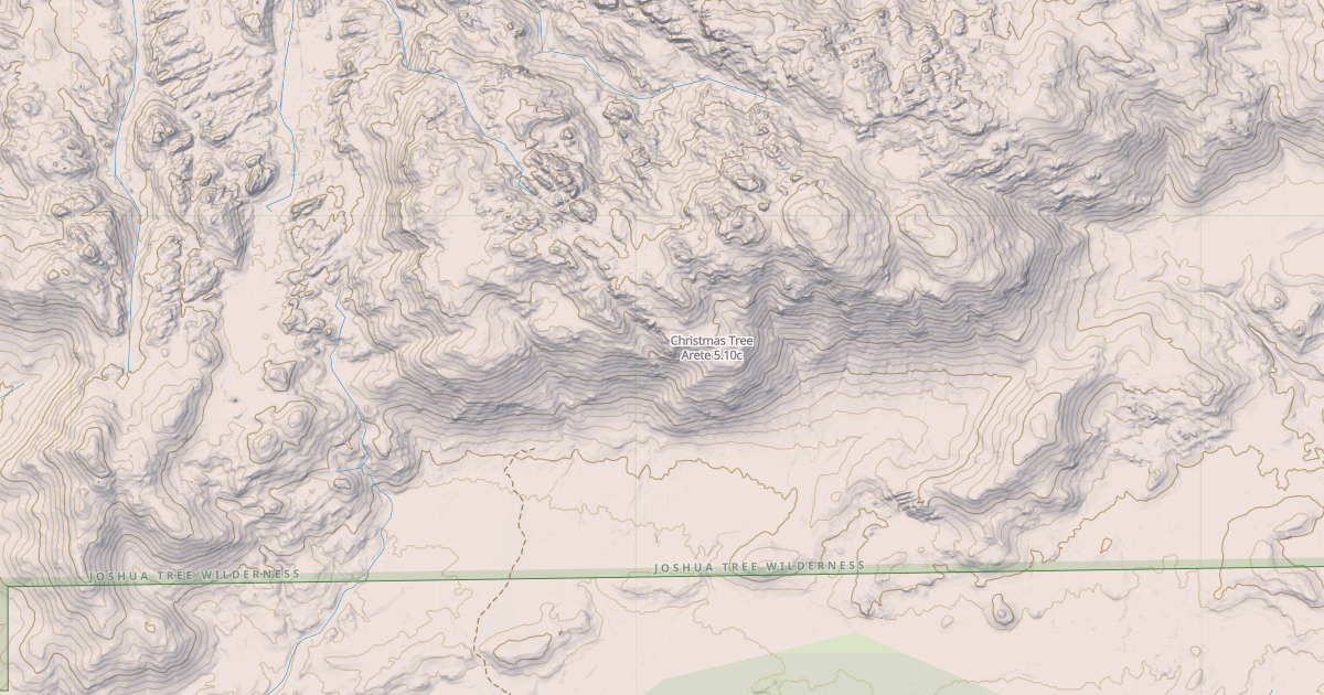 Map preview of Christmas Tree Arete