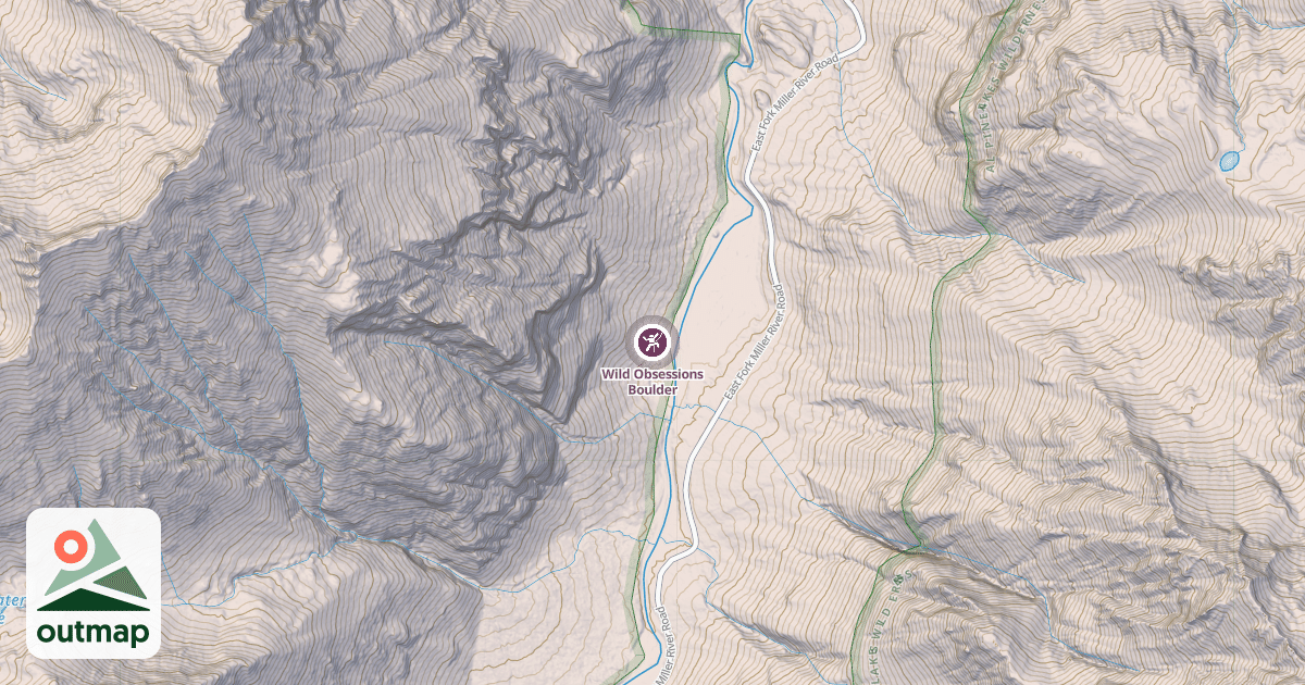 Map of Wild Obsessions Boulder