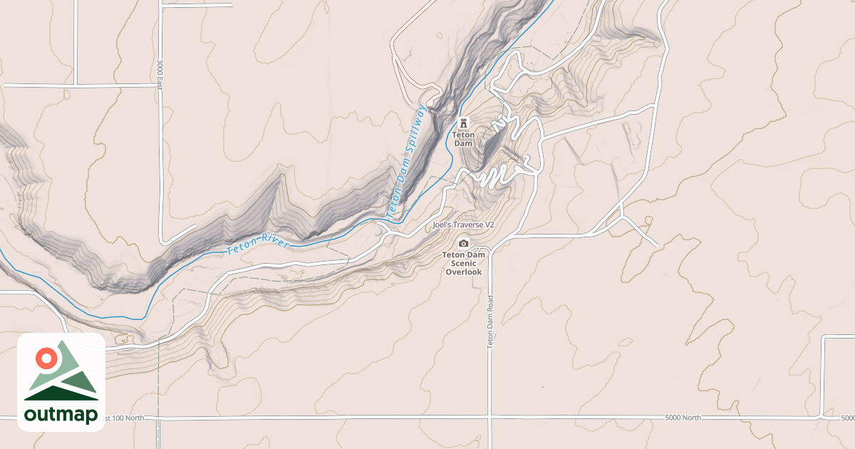 Map of Joel's Traverse